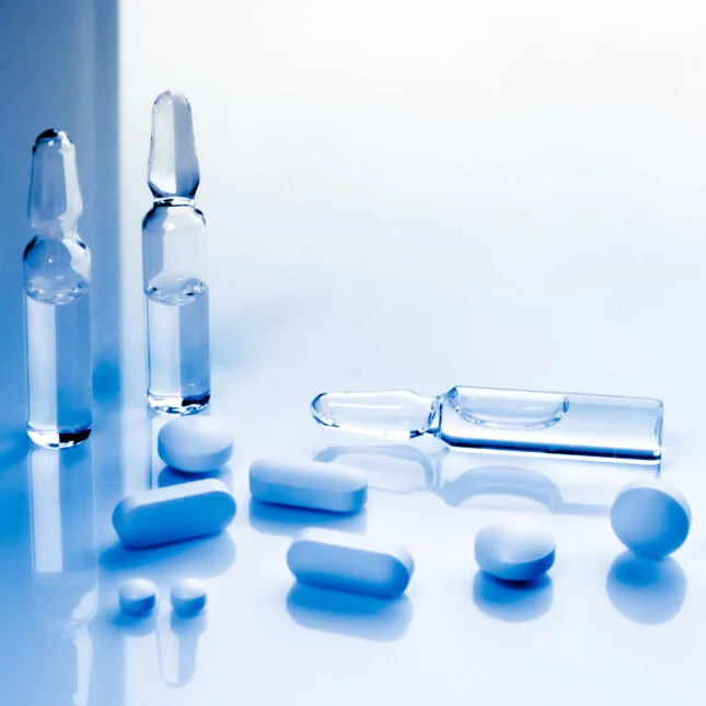 pills and vials