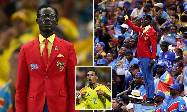 Congo's Statue Superfan Shines at World Cup Amidst Defeat to Colombia