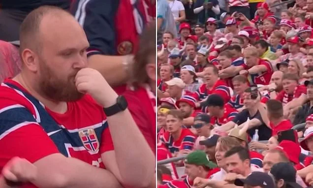 Norwegian Fan Stands Out During Viral Viking Row Celebration at World Cup